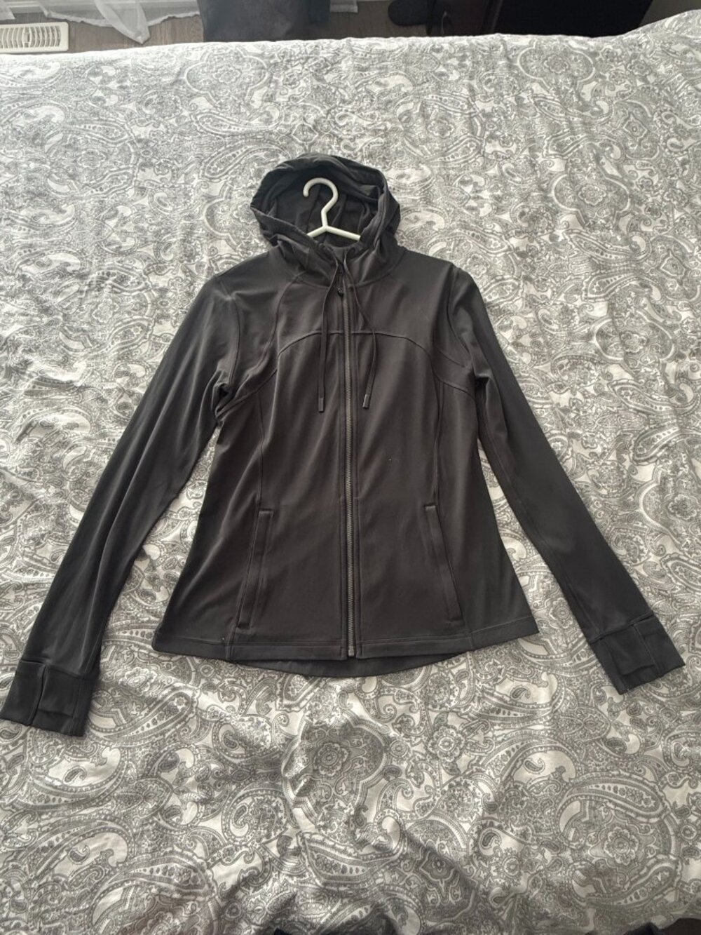 Lululemon Hooded Define Jacket Nulu Size 14 Graphite Grey